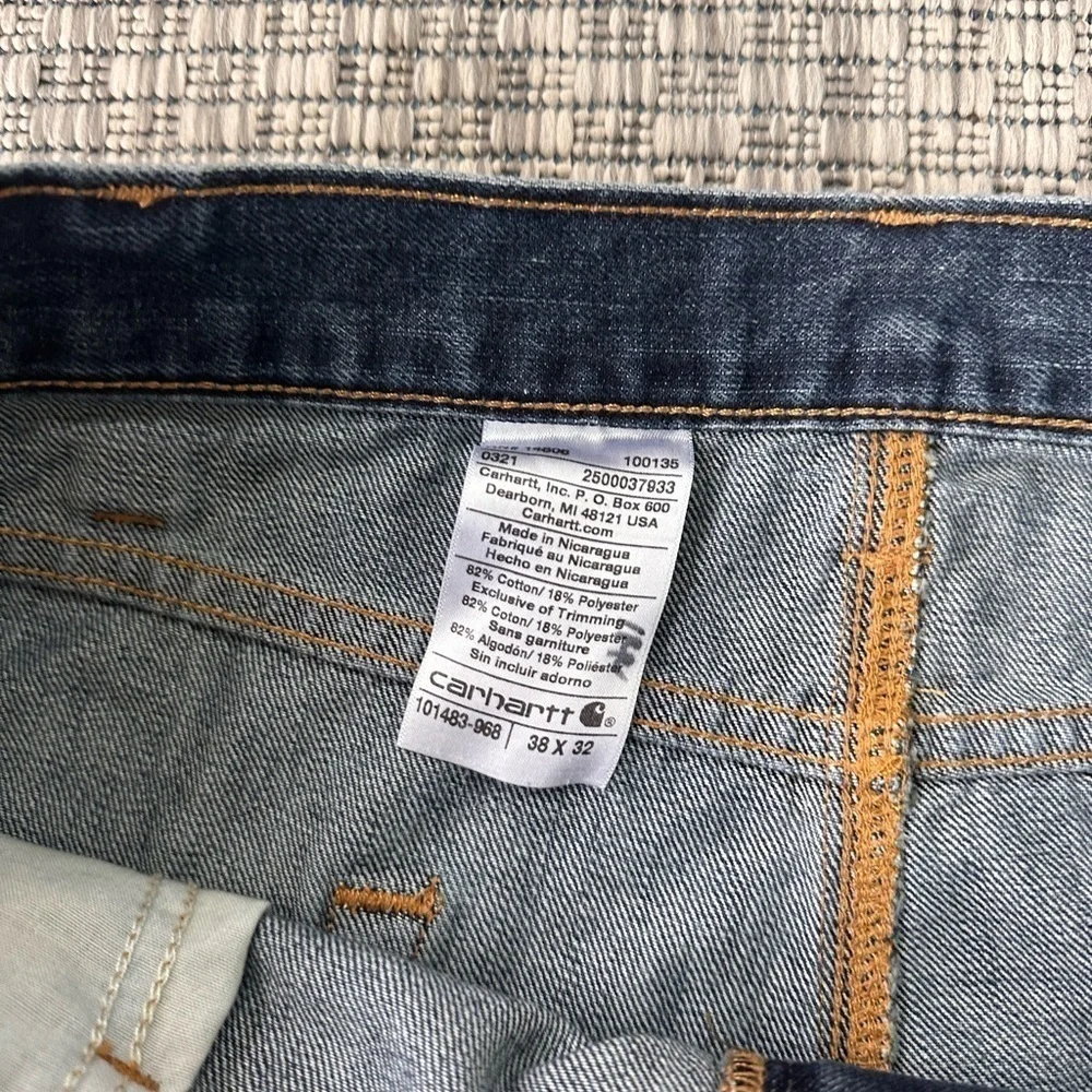 Carhartt Mens Relaxed Fit Holter Jeans Sz 38x32